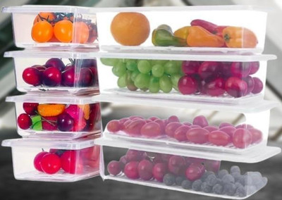 Ecodex Plastic Fridge Container  - 1500 ml(Pack of 5, Clear)