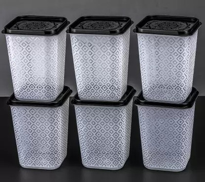Herik All mart Plastic Utility Container  - 1100 ml(Pack of 6, Multicolor)
