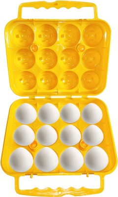 Greenrock Plastic Egg Container  - 1 dozen(Yellow)