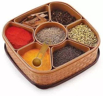 Eshop Plastic Grocery Container  - 1000 ml(Brown)