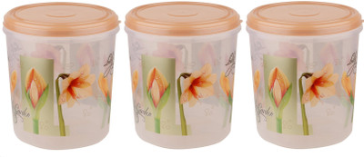 N H Enterprise Plastic Utility Container  - 10000 ml(Pack of 3, Brown)