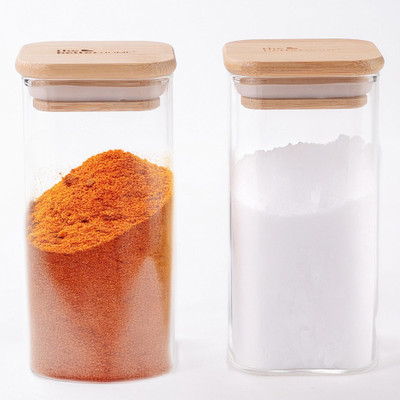 The Better Home Glass Grocery Container  - 300 ml(Pack of 2, Clear)