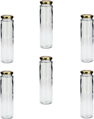 1st Time Glass Utility Container  - 350 ml(Pack of 6, Clear)