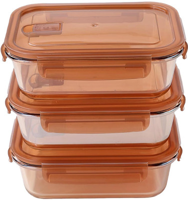 KUBER INDUSTRIES Glass Utility Container  - 970 ml(Clear)