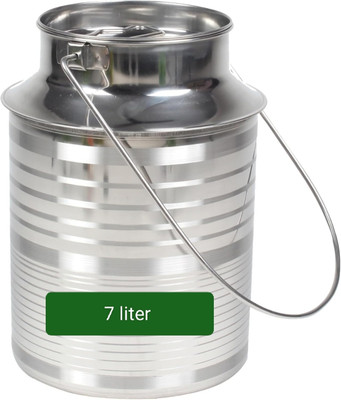 Matking Steel Milk Container  - 7000 ml(Silver)