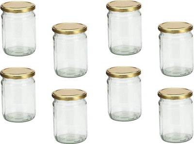AFAST Glass Utility Container  - 200 ml(Pack of 8, Clear)