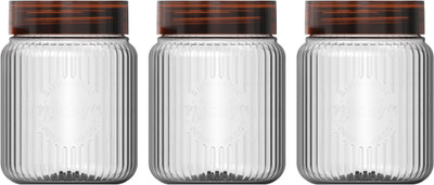 MILTON Plastic Grocery Container  - 500 ml(Pack of 3, Clear)