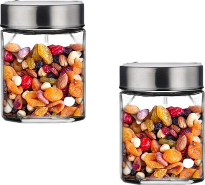 Avresta Glass Grocery Container  - 300 ml(Pack of 2, Multicolor)