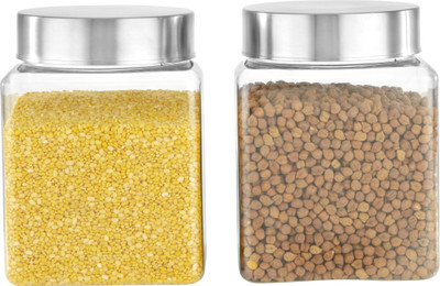 KOLORR Plastic Grocery Container  - 2700 ml(Pack of 2, Clear)
