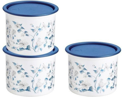 Hak Agencies Plastic Grocery Container  - 1000 ml(Pack of 3, Multicolor)
