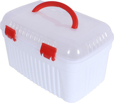 KUBER INDUSTRIES Plastic Utility Container  - 1000 ml(White)