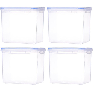 Nabhya Plastic Utility Container  - 2400 ml(Pack of 4, Clear)