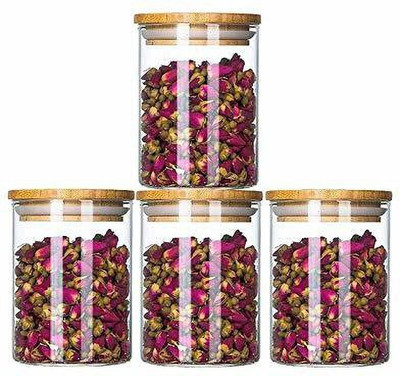 GOOD TO GREAT CREATION Glass Grocery Container  - 250 ml(Pack of 4, Clear)
