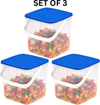Décor Plastic Utility Container  - 5500 ml(Pack of 3, Clear)