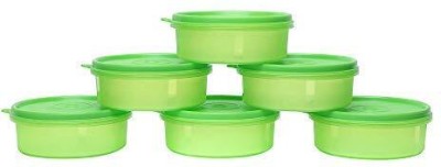 Cutting EDGE Polypropylene Fridge Container  - 290 ml(Pack of 6, Green)