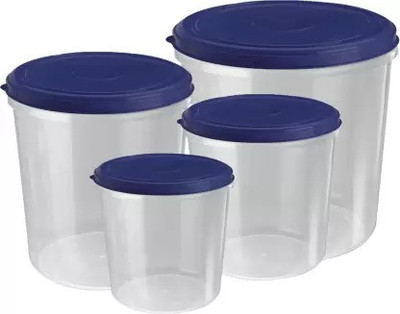 NEELESHWARI Plastic Utility Container  - 5 L, 7.5 L, 10 L, 14 L(Pack of 4, Blue)
