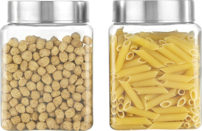 KOLORR Plastic Grocery Container  - 1700 ml(Pack of 2, Clear)