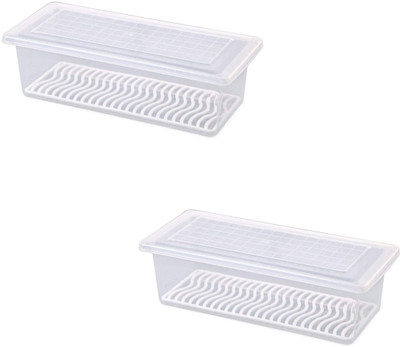 Tuffpro Plastic, Silicone Utility Container  - 2000 ml(Pack of 2, Clear)