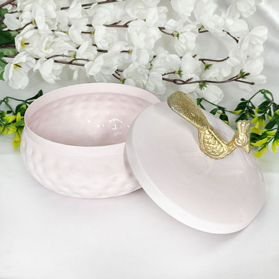 Diwam handicrafts Iron Tea Coffee & Sugar Container  - 950 g(Pink)