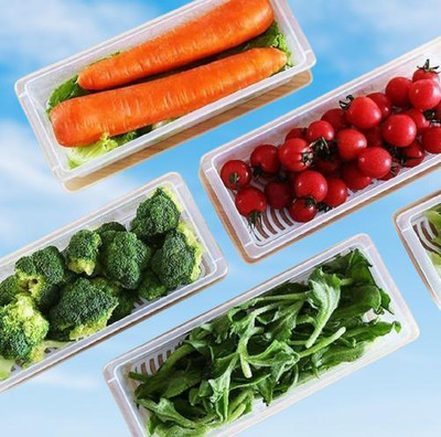 DXDT Plastic Fridge Container  - 1500 ml(Pack of 5, White)