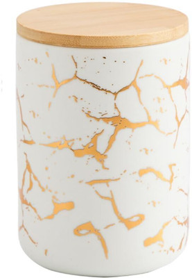 KUBER INDUSTRIES Ceramic Utility Container  - 800 ml(White)