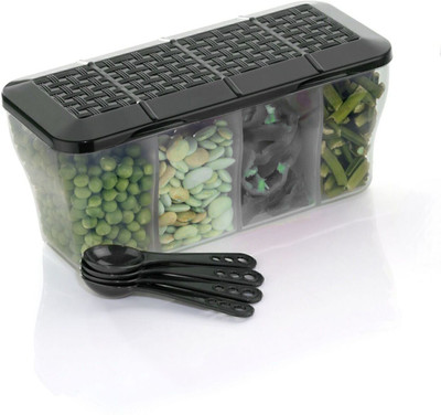 HELOVIA Plastic Grocery Container  - 1800 ml(Black)
