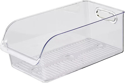 HOUSE OF QUIRK Plastic Fridge Container  - 3 L(Clear)