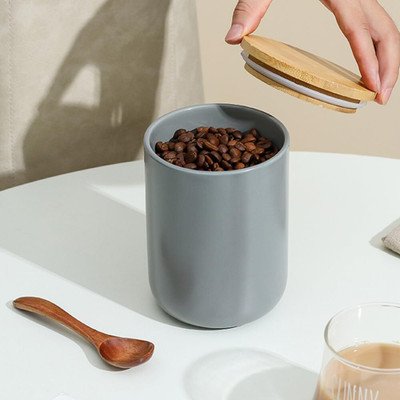 The Better Home Ceramic Tea Coffee & Sugar Container  - 800 ml(Grey)