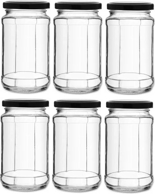 Coozico Glass Fridge Container  - 500 ml(Pack of 6, Clear)