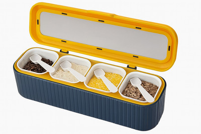 Amvi Plastic Grocery Container  - 500 ml(Multicolor)