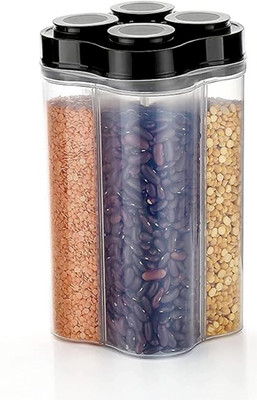 ADMONITION Plastic Grocery Container  - 2500 ml(Black)