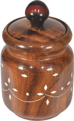 Voody Wooden Utility Container  - 350 ml(Brown)