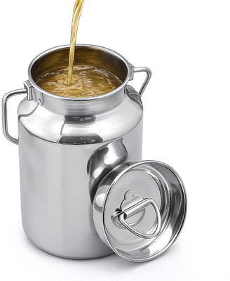AlamUtensilsHub Stainless Steel Milk Container  - 2000 ml(Silver)