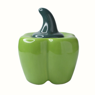 ShriKraft Ceramic Utility Container  - 500 ml(Green)