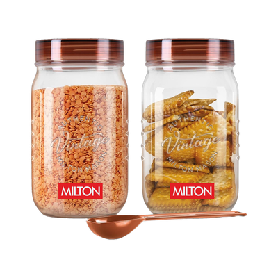 MILTON Plastic, Polypropylene Utility Container  - 2 L(Pack of 2, Clear)