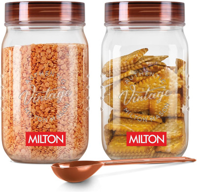 MILTON Plastic Utility Container  - 2 L(Pack of 2, Clear)