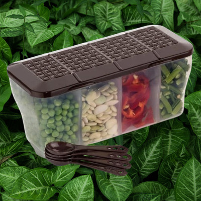 NEWSPARSH Plastic Utility Container  - 800 g(Brown)