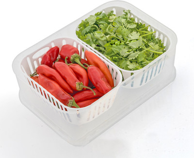 2Mech Plastic Fridge Container  - 2500 ml(White)