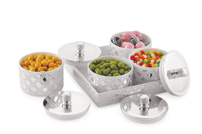 Flipkart SmartBuy Plastic Grocery Container  - 500 ml(Pack of 4, Grey)