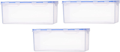 AK HUB Plastic Utility Container  - 3800 ml(Pack of 3, White)