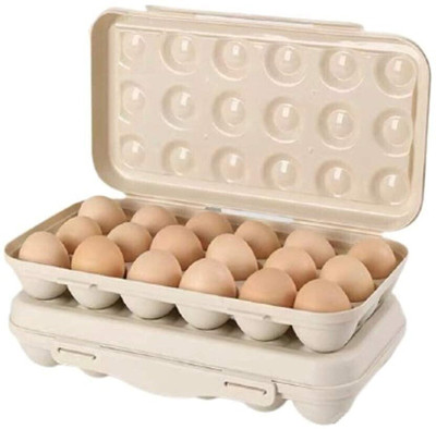 Evona Plastic Egg Container  - 1.5 dozen(Multicolor)