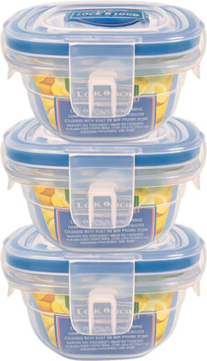 Nabhya Plastic Utility Container  - 125 ml(Pack of 3, Clear)
