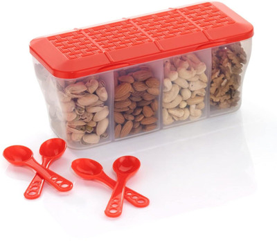Jogi Tradlines Plastic Fridge Container  - 1800 ml(Red)