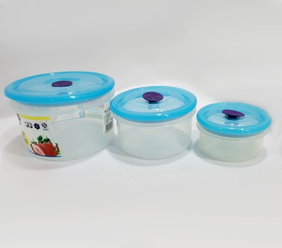 ANY KART Plastic Grocery Container  - 200 ml, 550 ml, 1200 ml(Pack of 3, Multicolor)