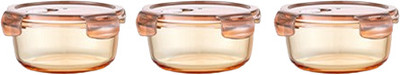 UMAI Glass Utility Container  - 365 ml(Pack of 3, Clear)