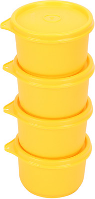 amaira enterprises Plastic Utility Container  - 100 ml(Pack of 4, Yellow)