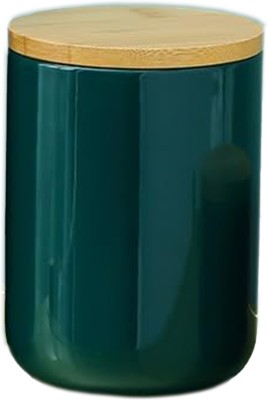 KUBER INDUSTRIES Ceramic Utility Container  - 800 ml(Green)