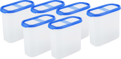 Cutting EDGE Plastic Grocery Container  - 1800 ml(Pack of 6, Blue)