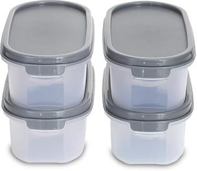YASHODEEP PLASTIC Plastic Grocery Container  - 500 ml(Pack of 4, Clear)
