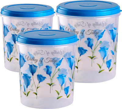 KUBER INDUSTRIES Plastic Utility Container  - 10 L(Pack of 3, Blue)